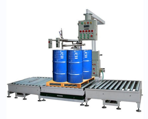 Qualidade  Auto 1000L Container IBC Filling Equipment Weighing With Roller Conveyor Fábrica